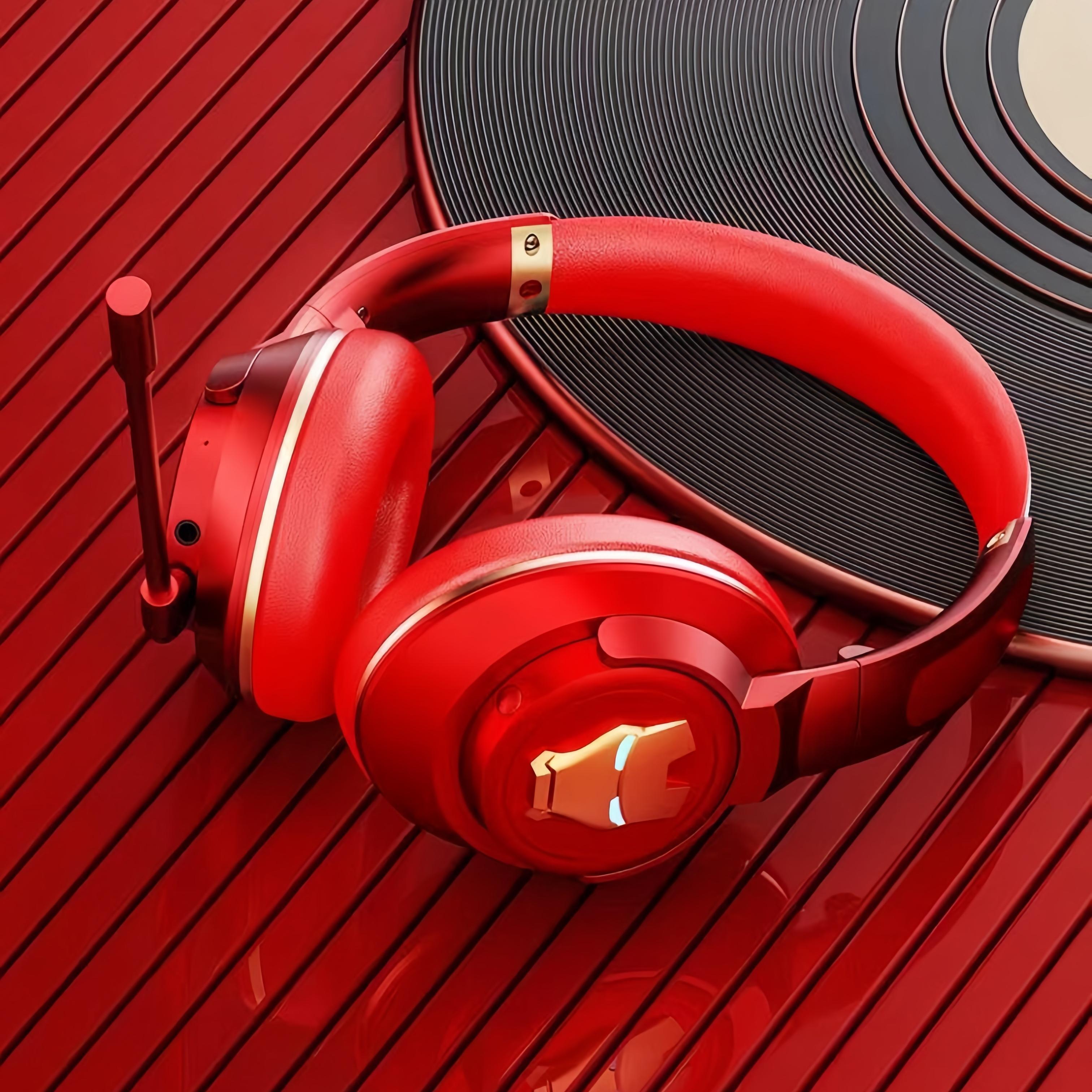Marvel Iron Man Captain America Over‑Ear Bluetooth Gaming Headphones, Low Latency Headset with Detachable Mic