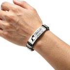 One Piece Luffy Wanted Bounty Bracelet, Monkey D Luffy Anime Stainless Steel Silicone Wristband