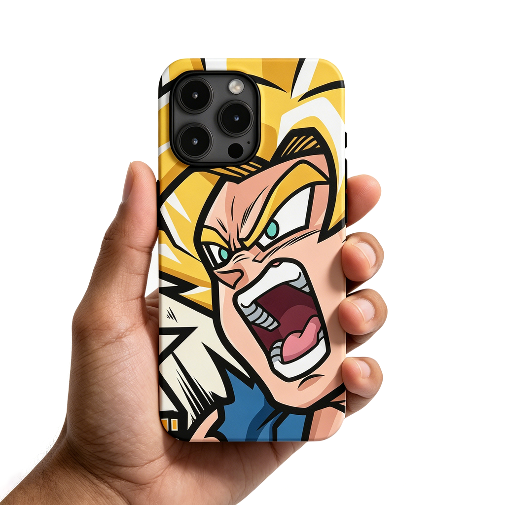 Dragon Ball Goku Super Saiyan Film Phone Case, Hard Shockproof Cover for iPhone