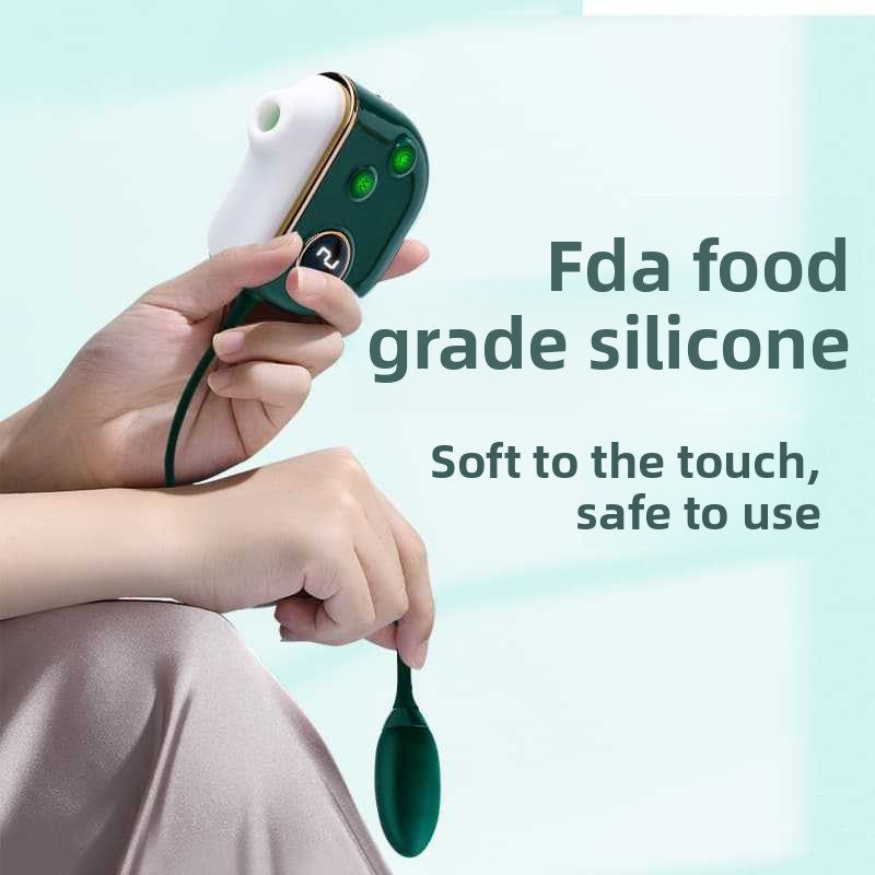 Trousse de relaxation personnelle portable double fonction, ensemble de massage en silicone souple à écran LCD avec étui de rangement à chargement magnétique, accessoire de soin quotidien silencieux et étanche