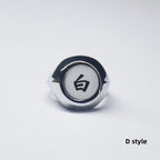 Naruto Itachi Pain Akatsuki Ring Set, 10Pcs Anime Akatsuki Symbol Rings with Necklace Gift Box