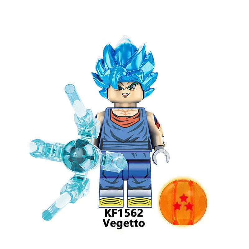 Jouet de construction en blocs à assembler Son Goku/Vegeta Super Saiyan 4
