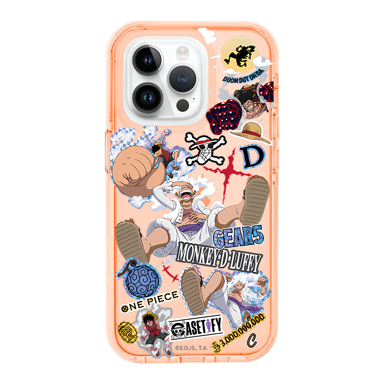Coque de téléphone antichoc en silicone iPhone Nika Luffy
