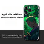 Zoro iPhone téléphone portable film arrière autocollant beau motif