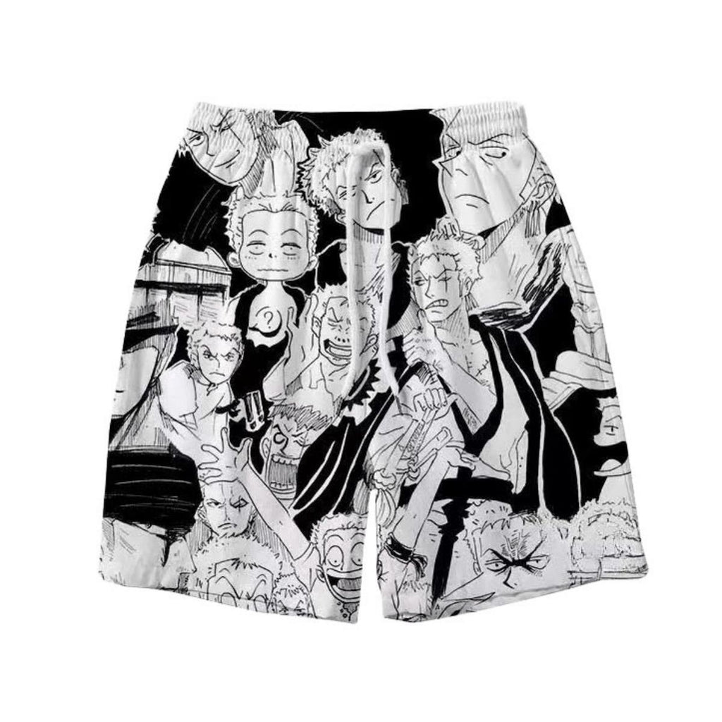 Luffy/Zoro/Sanji/Ace Bermuda ample d'été pour la maison