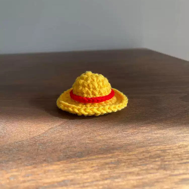 Thème Luffy/Ace/Sabo/Chopper Bonnets tricotés main DIY - Création manuelle de chapeaux de Pirate exclusifs