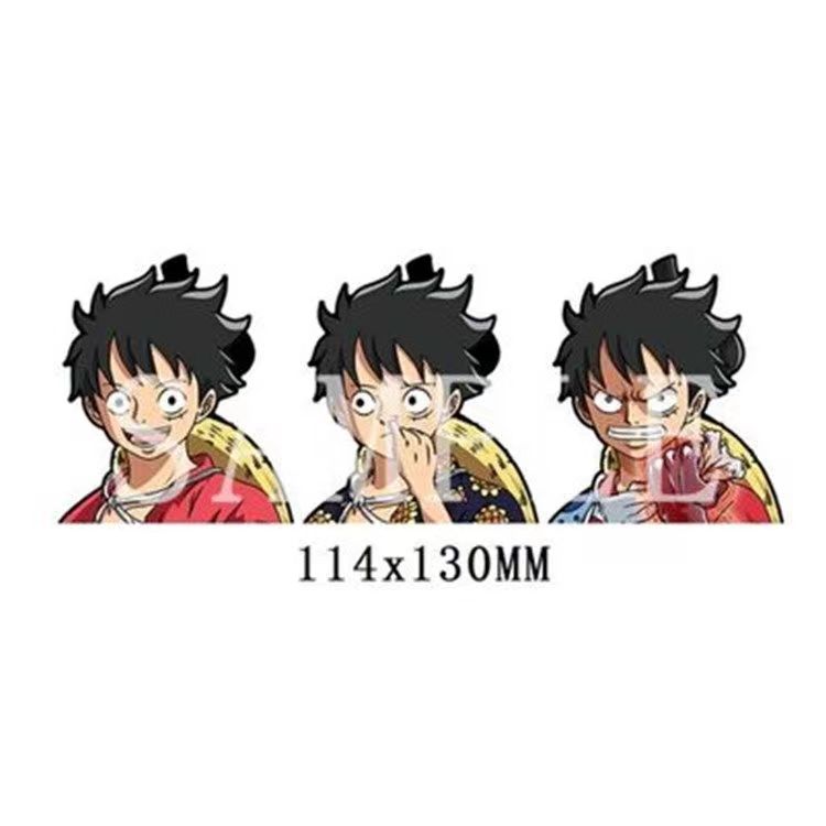 Autocollants 3D dégradés Luffy/Zoro/Nami