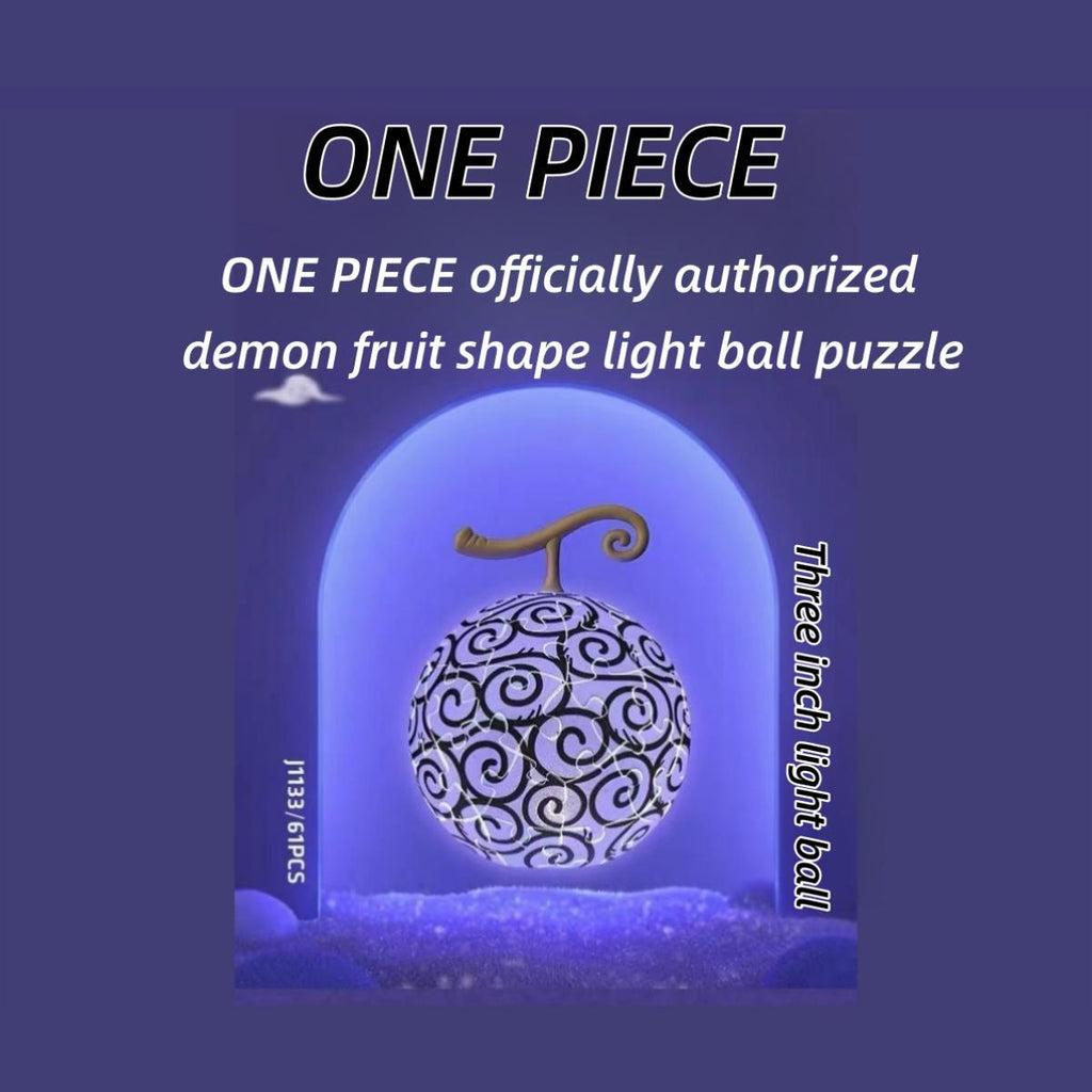Décoration de puzzle lumineux Luffy Fruit Décoration de puzzle Décoration de table