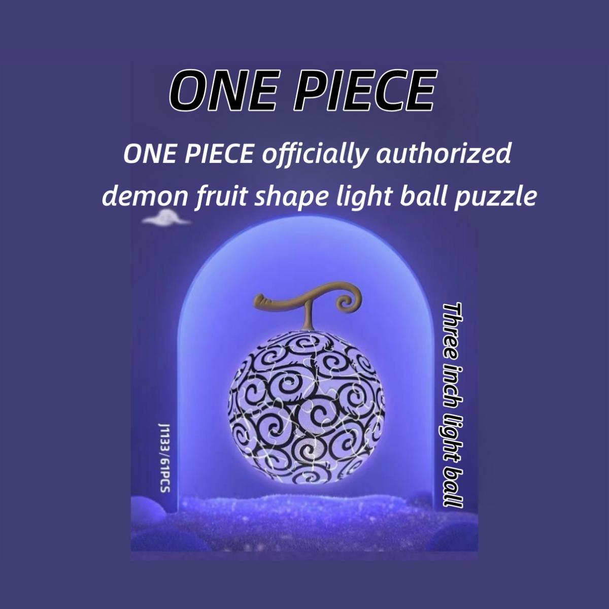 Décoration de puzzle lumineux Luffy Fruit Décoration de puzzle Décoration de table