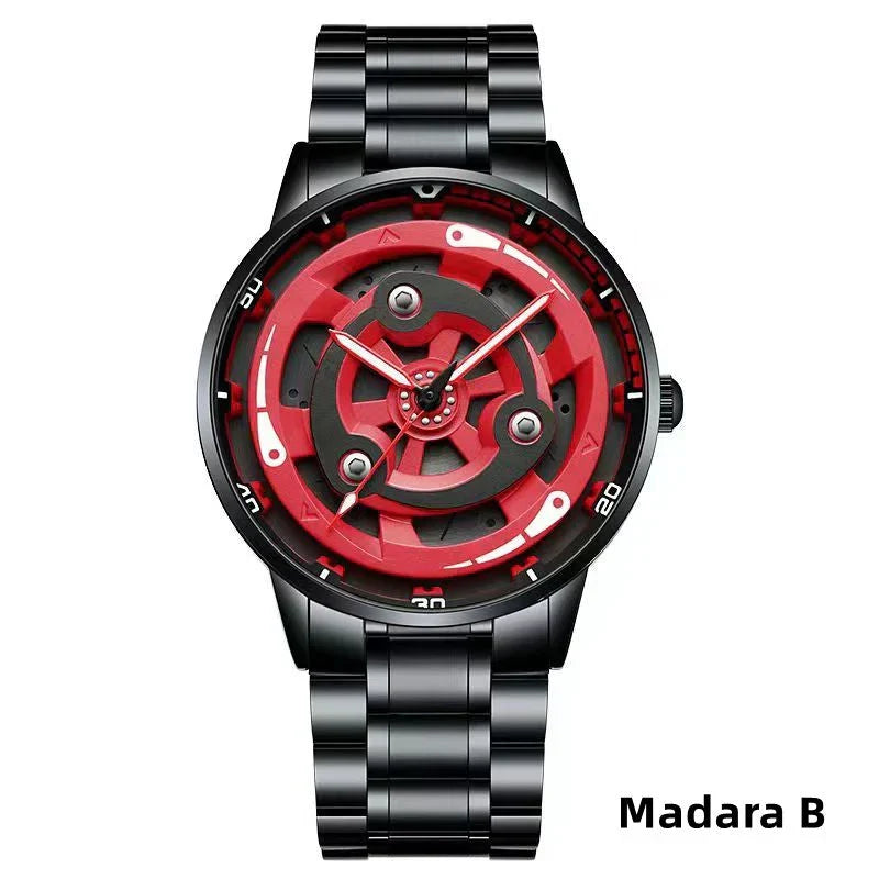 Montre rotative Sharingan de Sasuke/Madara/Itachi. Montre élégante et cool.
