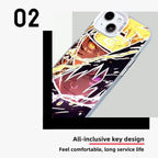 Coque de téléphone antichoc en silicone Uchiha Sasuke pour iPhone