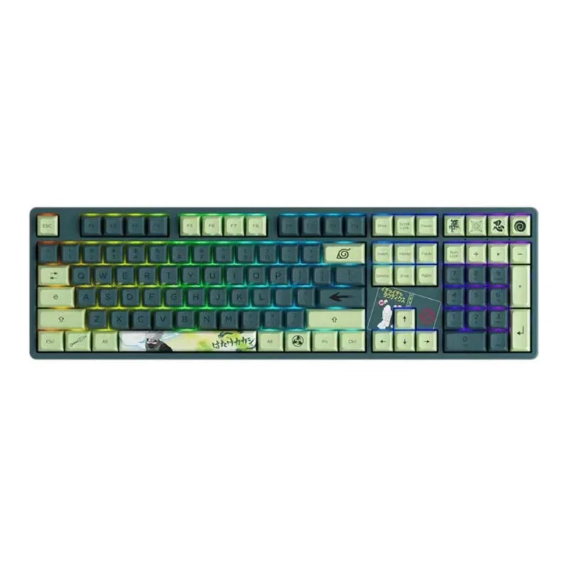 Clavier mécanique Hatake Kakashi, trois modes, sans fil, rétroéclairé RVB, pour le gaming et l'e-sport