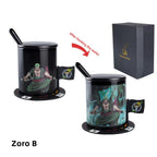 Tasse en céramique Luffy/Zoro thermoréactive changeant de couleur