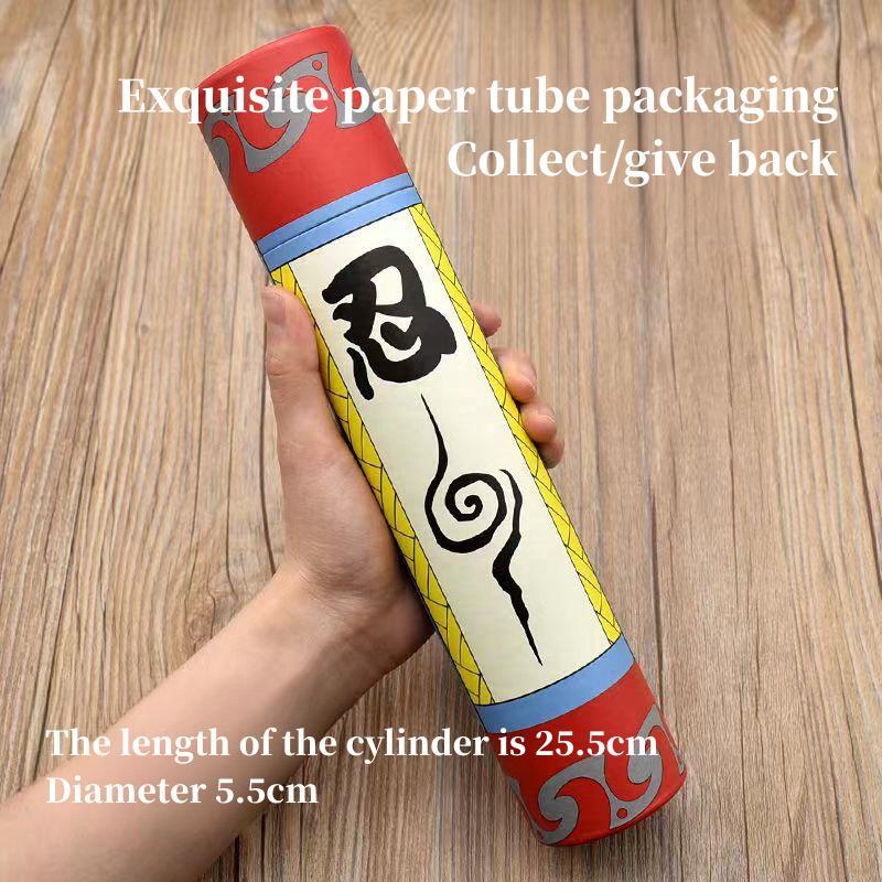 Accessoire de Cosplay Naruto Uzumaki Ninja Kunai, Kunai en métal avec emballage en rouleau