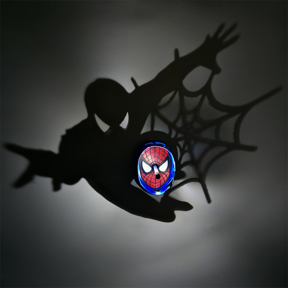 Marvel Spider-Man LED Veilleuse Murale – Lampe Nuit Silhouette 3D pour Décoration Chambre