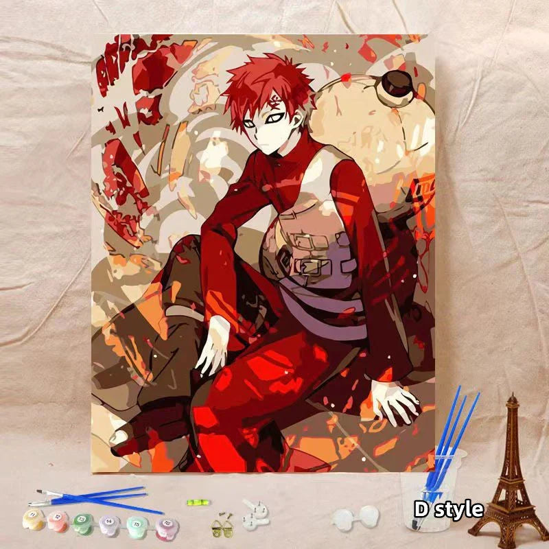 Peinture à l'huile numérique d'un griffonnage artisanal et décoratif, sur fond de tissu clair.