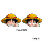 Luffy/Zoro/Nami 3D gradient stickers
