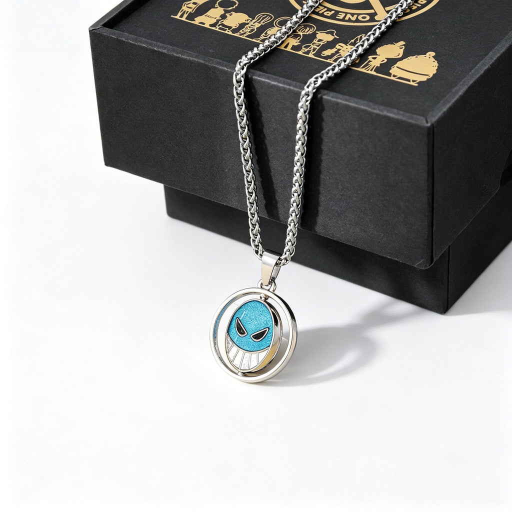 One Piece Necklace & Devil Fruit Enamel Pin Set | Anime Jewelry Gift Box