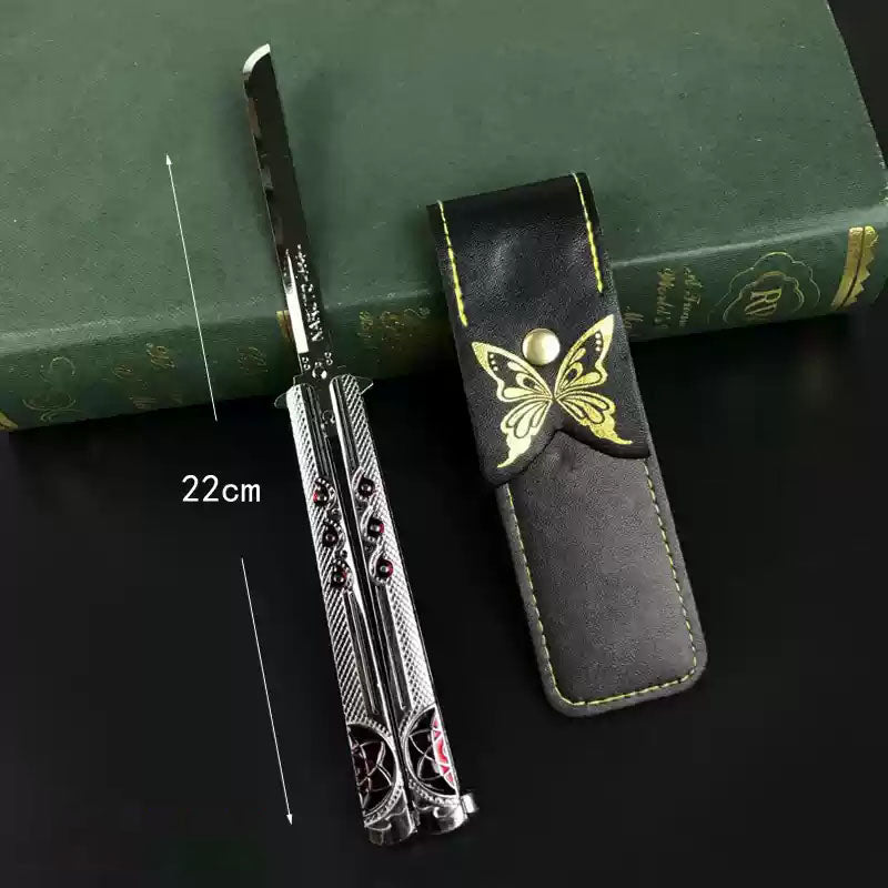 Collection amusante de couteaux papillon cool sur le thème Sasuke/Gaara