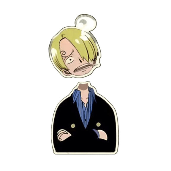 Ornement de tableau de bord Luffy/Zoro/Sanji en forme de figurine à tête branlante