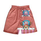 Shorts d'été Luffy/Zoro/Sanji/Chopper Pantalon imprimé texte exquis