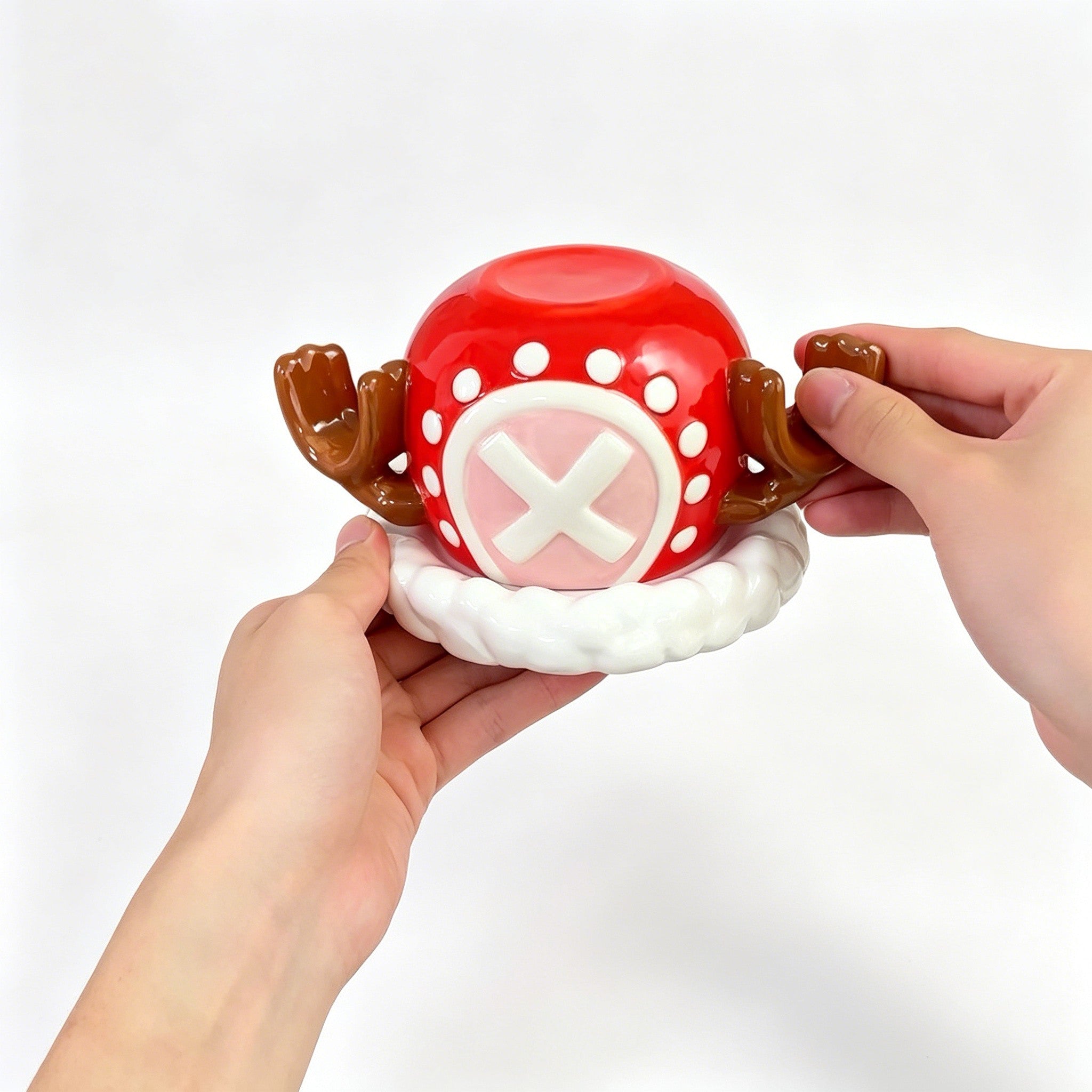 One Piece Tony Tony Chopper Christmas Reindeer 3D Ceramic Mug, Anime Coffee Cup with Saucer