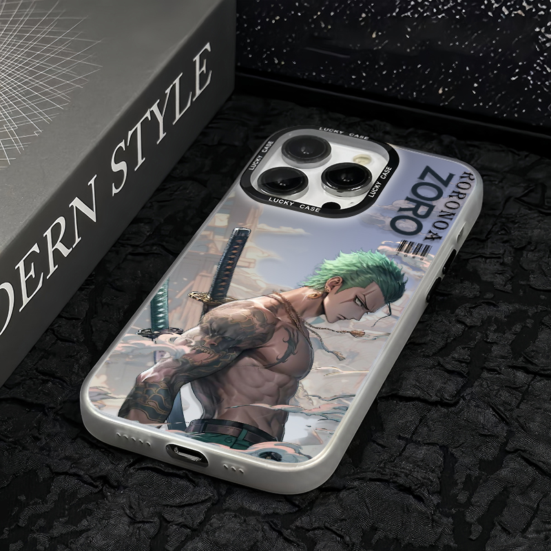 Coque de téléphone anti-choc en silicone Zoro pour iPhone