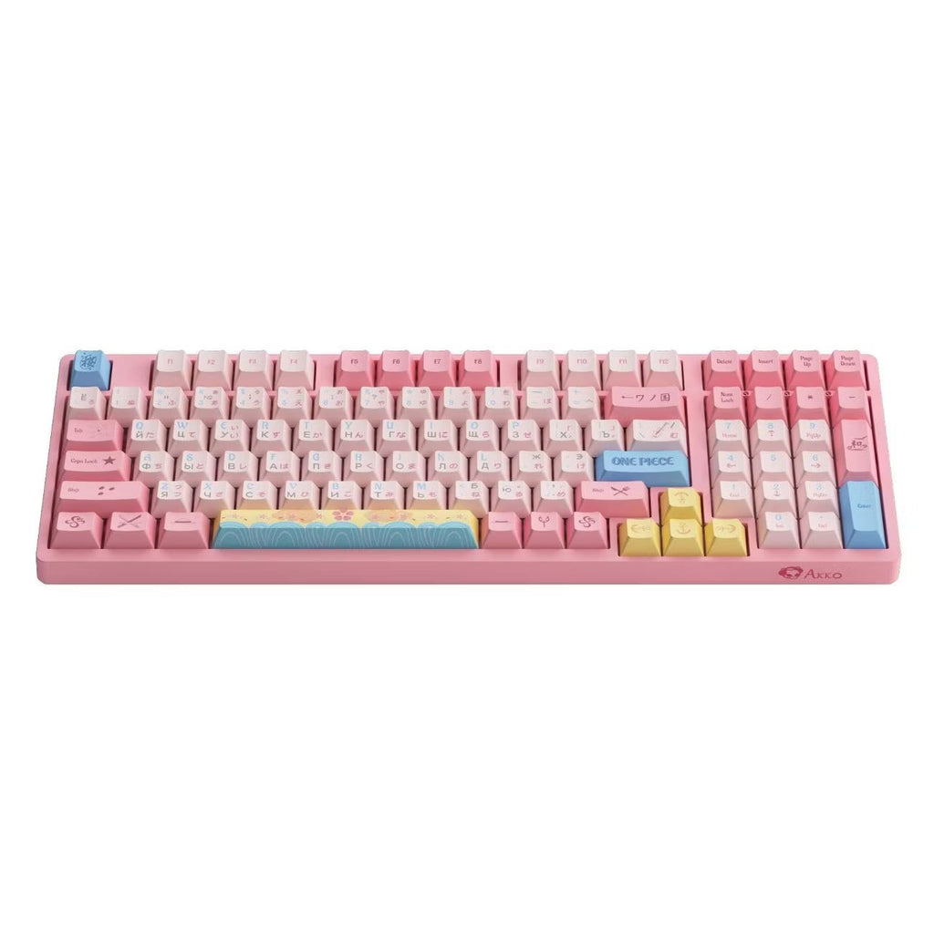 Clavier mécanique rose One Piece Chopper, clavier de jeu rétroéclairé RVB 108 touches