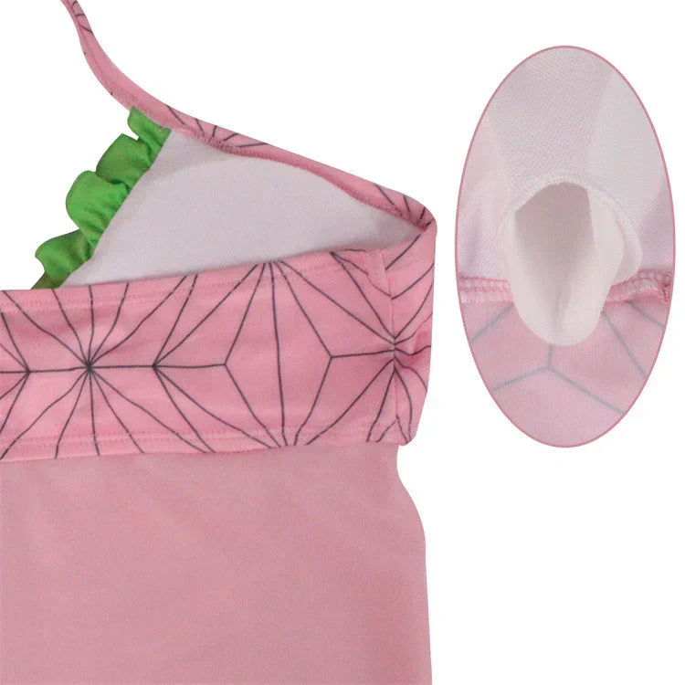Nezuko Shinobu Cosplay, ravissante femme sexy, maillot de bain bikini