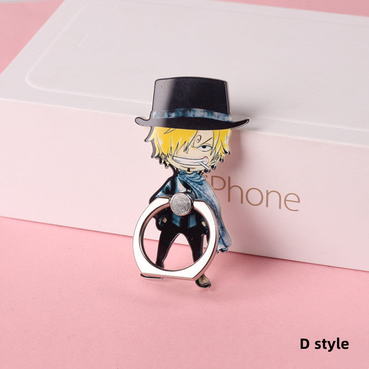 Support de téléphone autocollant à l'effigie des personnages Luffy/Chopper/Sanji