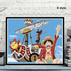 Luffy/Zoro/Nami handsome handicraft doodle digital oil painting