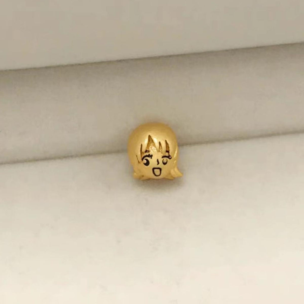 Bracelet de perles Luffy en or, cadeau pour les amoureux de la marine fruitée