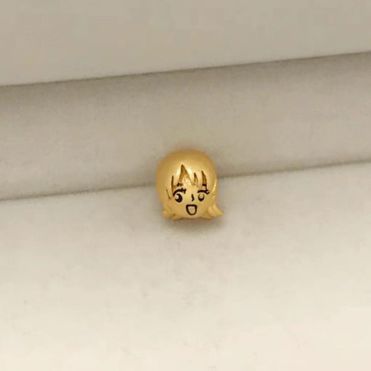 Bracelet de perles Luffy en or, cadeau pour les amoureux de la marine fruitée