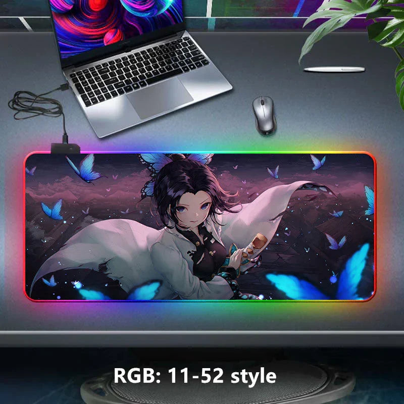 Kamado Tanjirou seven color light color change thickened LED light keyboard pad