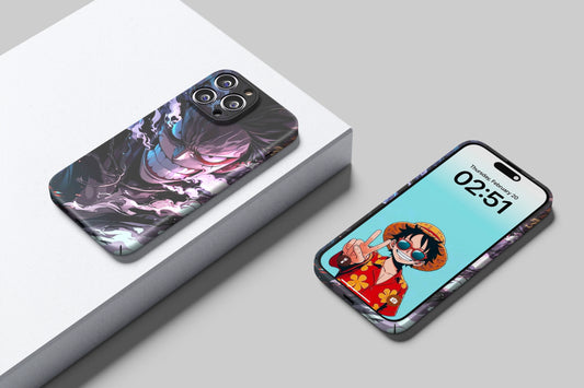 Straw Hat Luffy's epic energy | One Piece 3D Printed Anime Phone Case