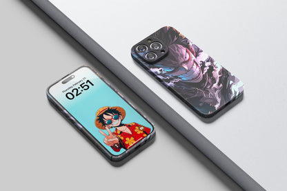 Straw Hat Luffy's epic energy | One Piece 3D Printed Anime Phone Case