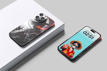Monkey D Luffy Fire Of Nika | One Piece 3D Printed Anime Phone Case