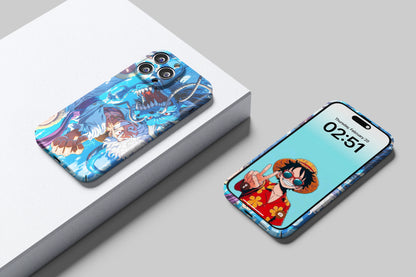 Gear 5 Luffy vs Kaido | One Piece 3D Printed Anime Phone Case