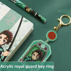 Coffret cadeau papeterie Tanjirou/Nezuko comprenant un stylo à bille et un carnet.