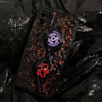 Coque de téléphone Sasuke Sharingan purement faite à la main, coque de téléphone en silicone anti-choc tendance Apple
