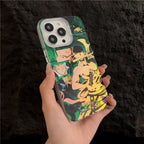 Coque de téléphone Luffy/Zoro en silicone antichoc pour iPhone