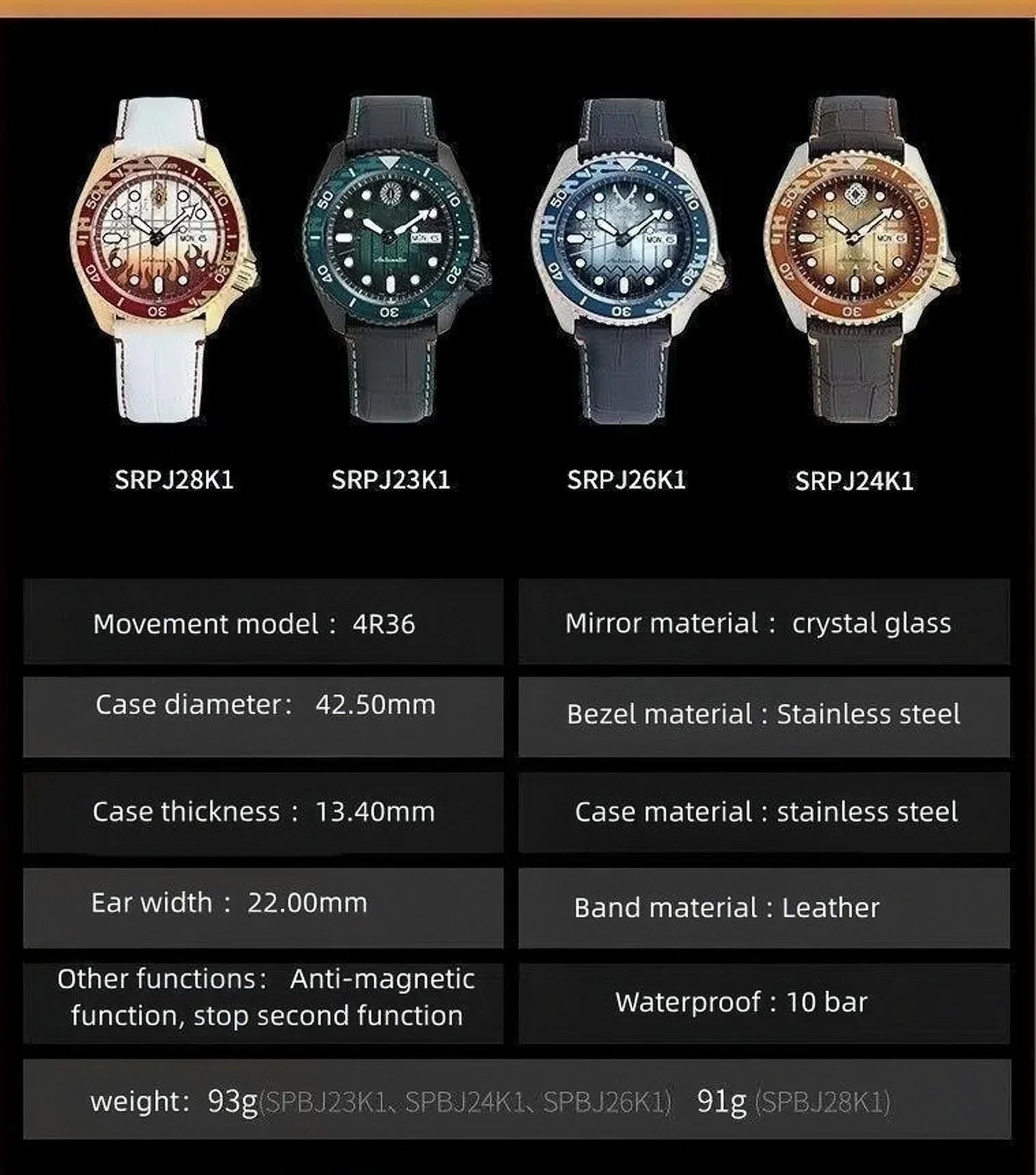 Montre à quartz unisexe Rengoku Kyoujurou, étanche 100 mètres