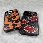 Coque de téléphone antichoc en silicone Kurama/Akatsuki pour iPhone