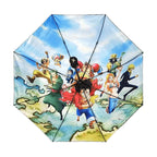 Luffy et d'autres personnages liés au parapluie de tendance, parasol