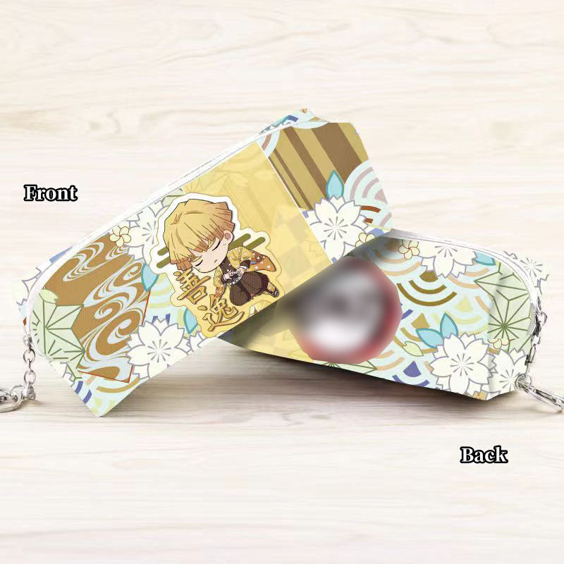 Tanjirou/Nezuko exquise trousse multi-fonctionnelle avec compartiments astucieux et motifs originaux