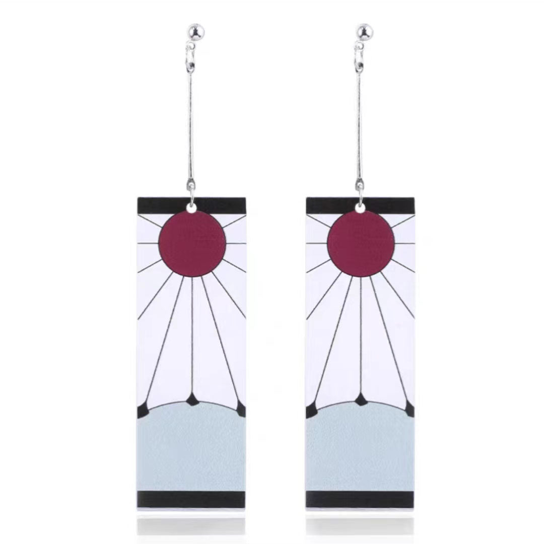 Magnifiques boucles d'oreilles Tanjirou/Nezuko pour un charme unique