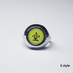 Naruto Itachi Pain Akatsuki Ring Set, 10Pcs Anime Akatsuki Symbol Rings with Necklace Gift Box