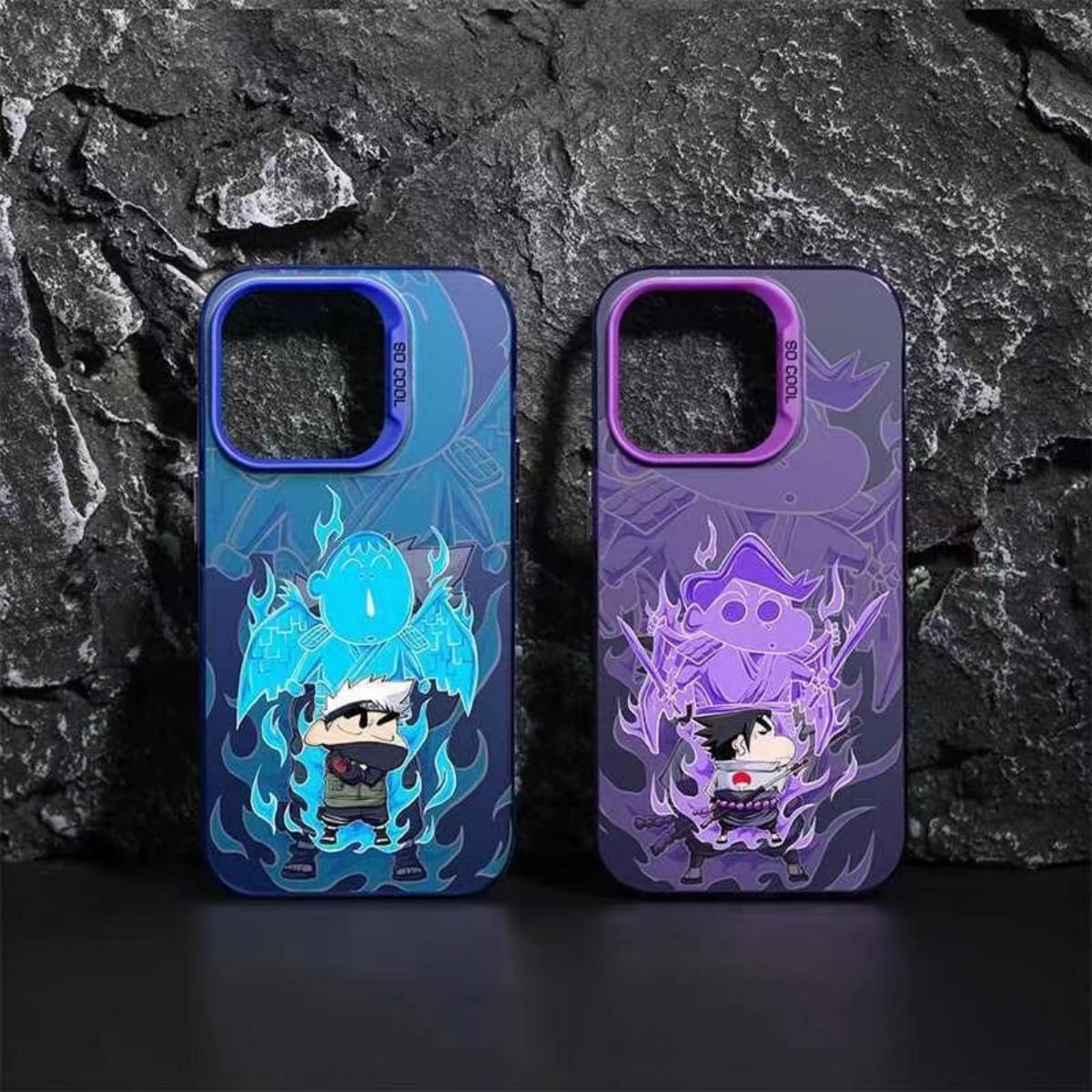 Kakashi/Madara/Itachi/Sasuke Coque de téléphone antichoc en silicone tendance Apple exquise