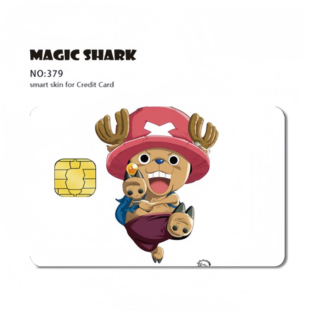 Autocollants de carte bancaire Luffy/Zoro épaissis avec gommage cristal personnalisés