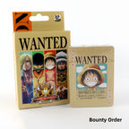 Cartes à jouer Luffy/Zoro/Chopper One Piece mandat d'arrêt